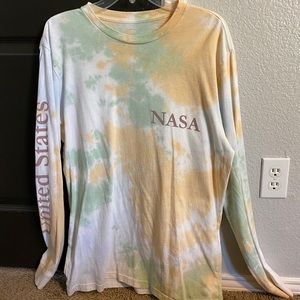 Neon Riot NASA Long Sleeved Shirt Tie Dye